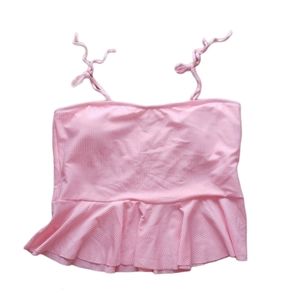 Lime Ricki Peplum Tankini